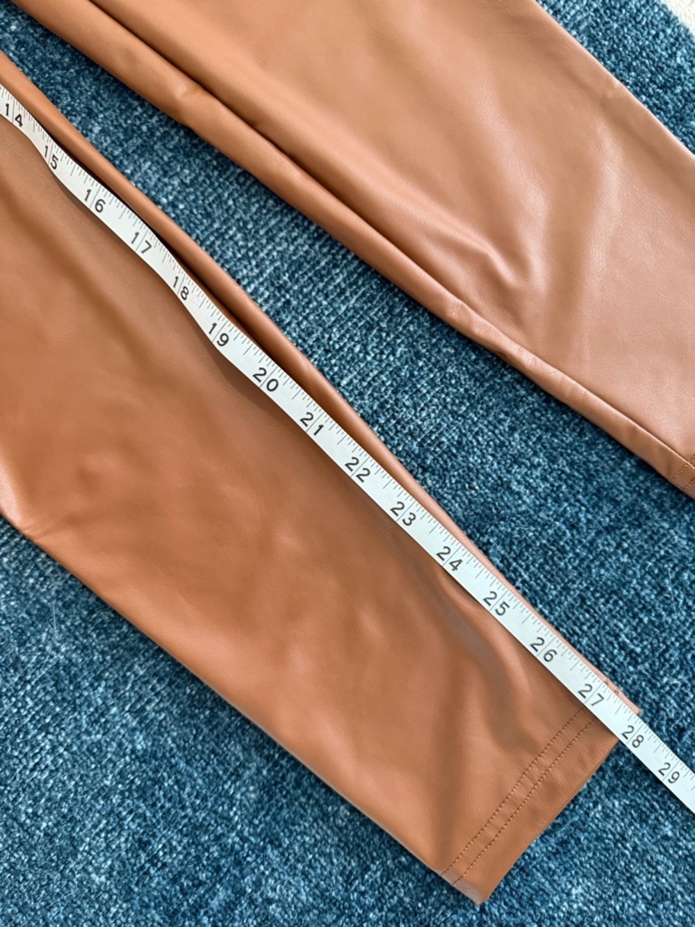 Aerie Offline High-Rise Faux Leather Leggings in Brown - Picture 11 of 11